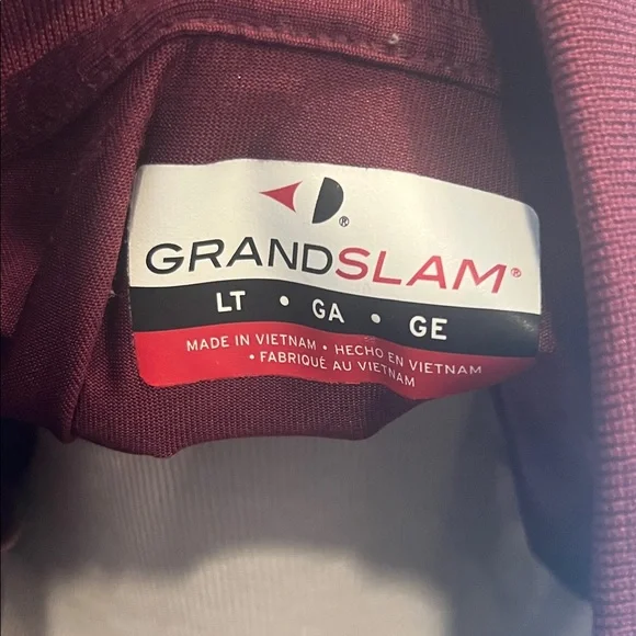 Grand Slam Maroon Polo with Gray Details - Picture 2 of 5